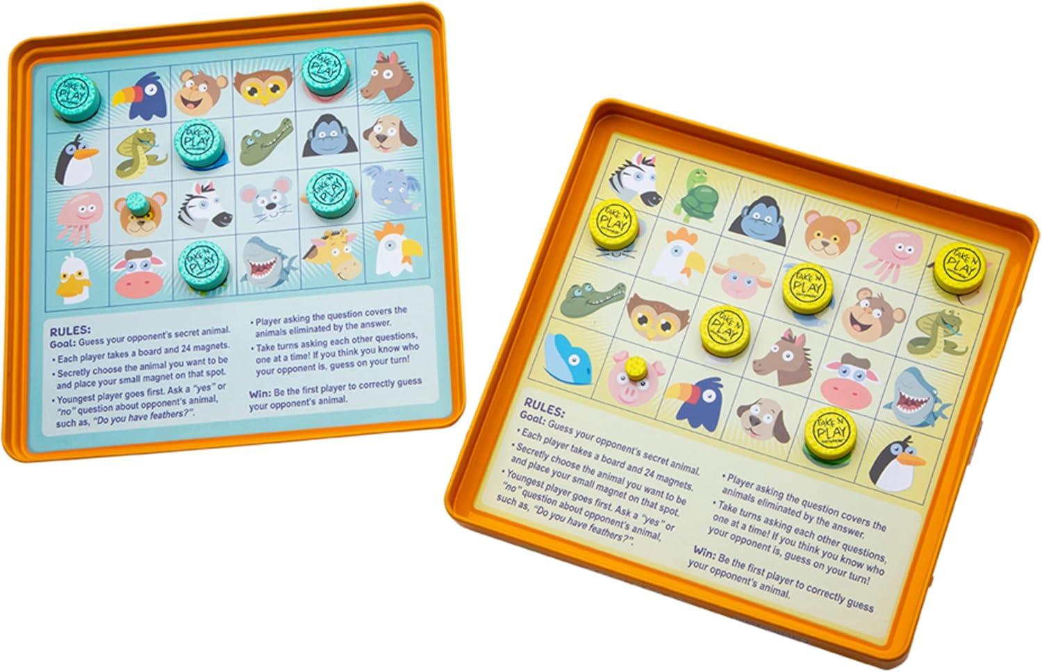 imagePlayMonster Take N Play Anywhere  Checkers  Magnetic Travel Game  Fun on The Go  for Ages 4Compact
