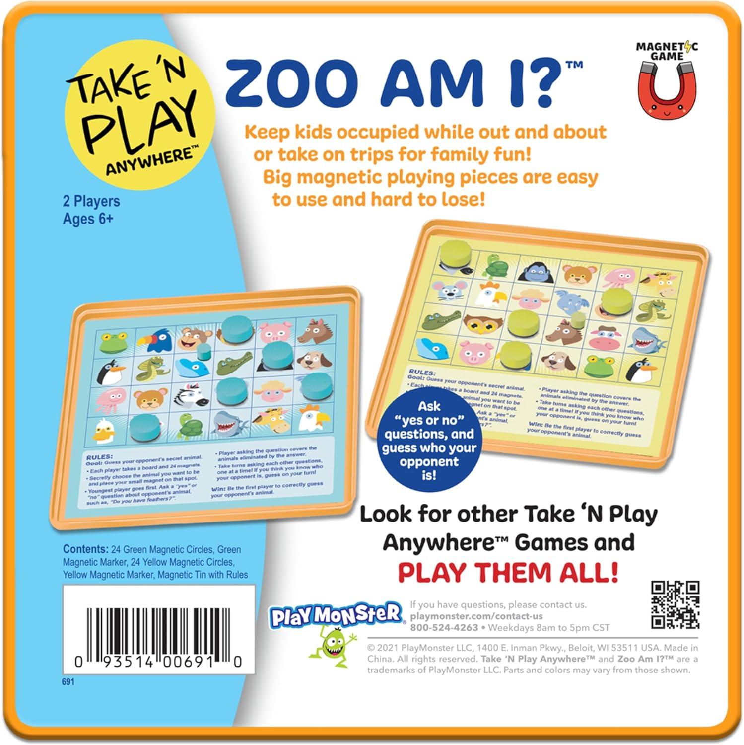 imagePlayMonster Take N Play Anywhere  Checkers  Magnetic Travel Game  Fun on The Go  for Ages 4Compact