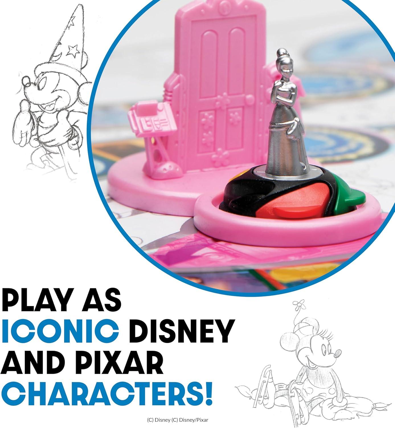 imagePlayMonster The Magical World of Disney Trivia Games  Board Games for Family Night Family Games MultiPlayer Board Game Family Board Game Travel Games Disney Game Ages 6Platinum