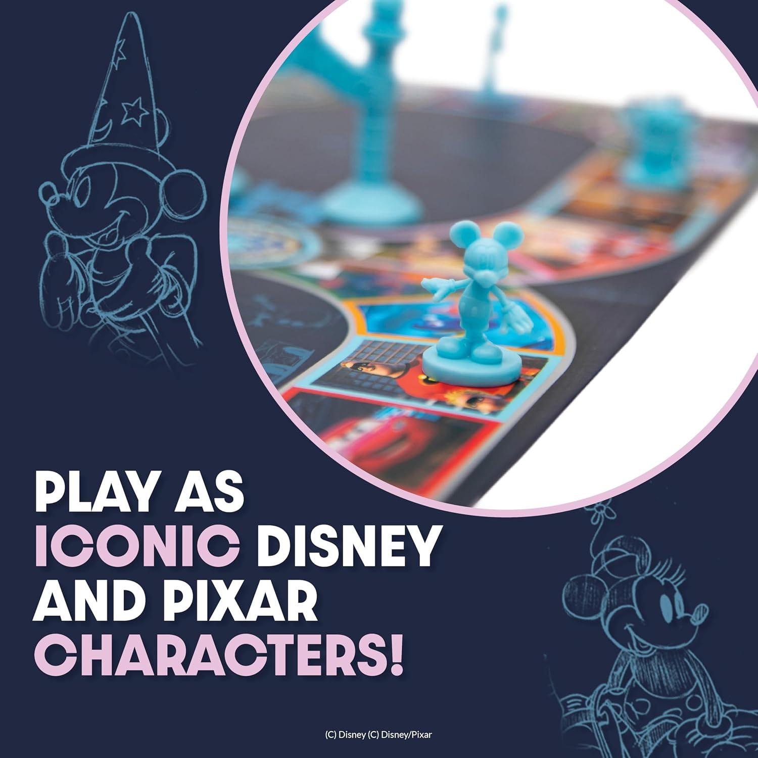 imagePlayMonster The Magical World of Disney Trivia Games  Board Games for Family Night Family Games MultiPlayer Board Game Family Board Game Travel Games Disney Game Ages 6Blue