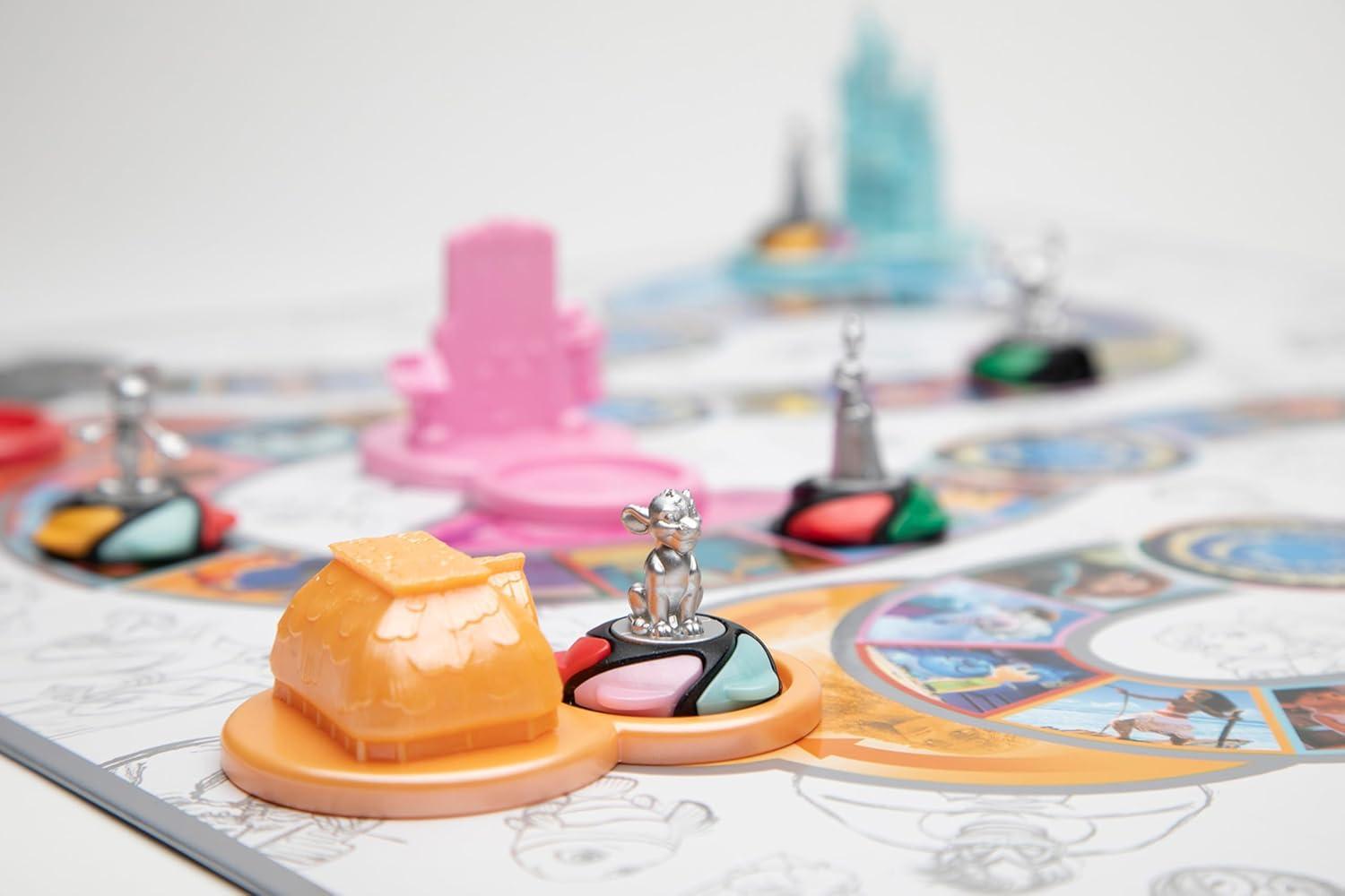 imagePlayMonster The Magical World of Disney Trivia Games  Board Games for Family Night Family Games MultiPlayer Board Game Family Board Game Travel Games Disney Game Ages 6Silver