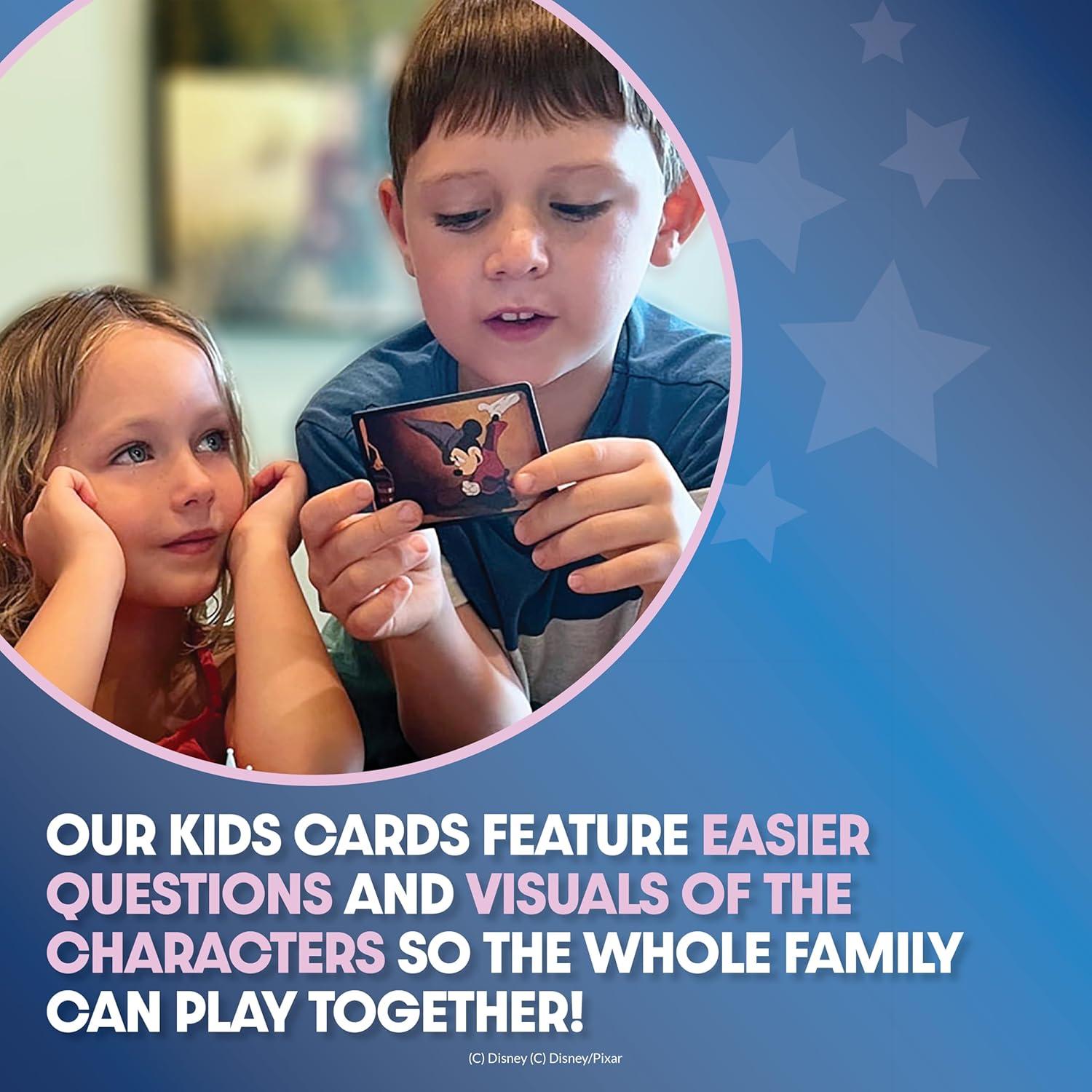 imagePlayMonster The Magical World of Disney Trivia Games  Board Games for Family Night Family Games MultiPlayer Board Game Family Board Game Travel Games Disney Game Ages 6Blue