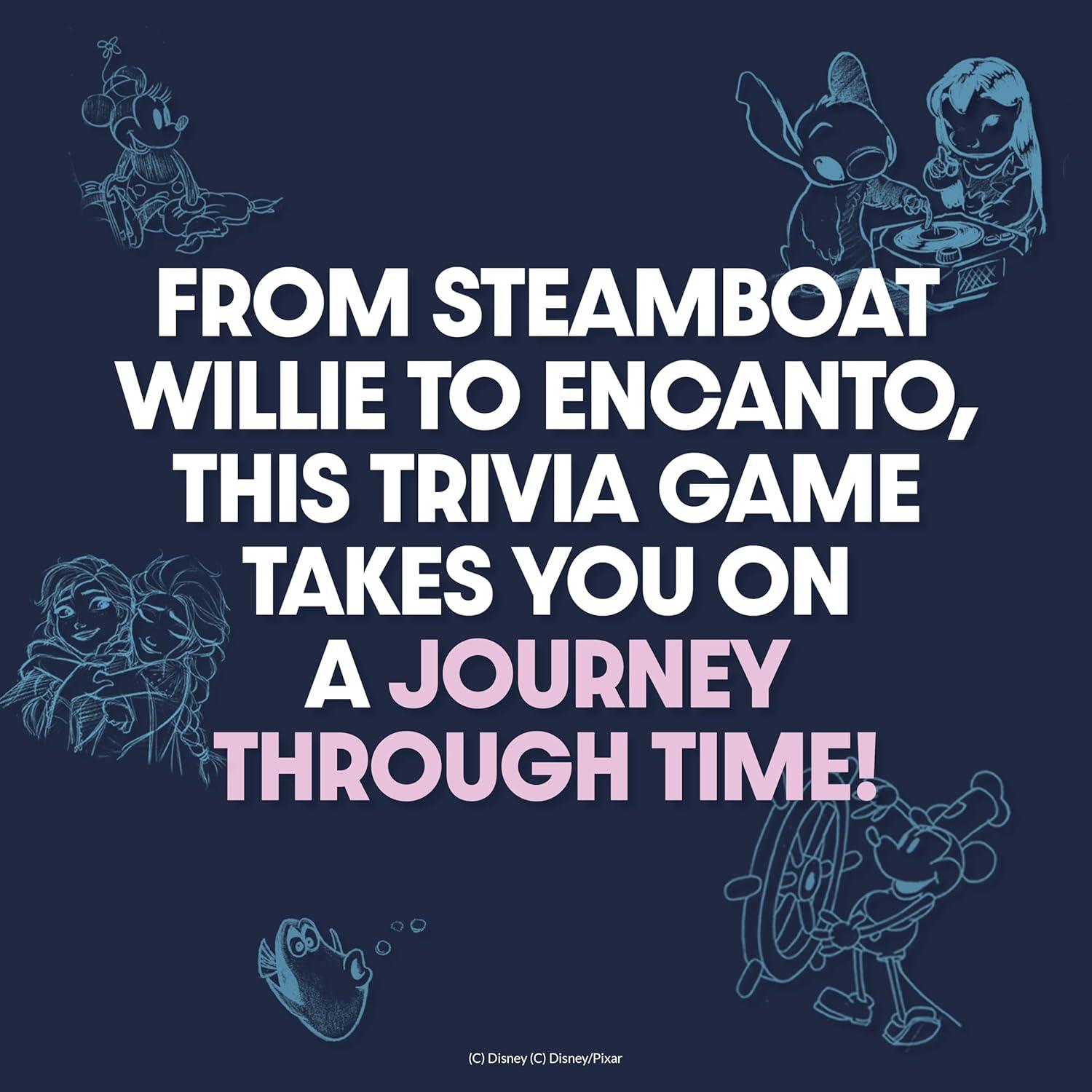 imagePlayMonster The Magical World of Disney Trivia Games  Board Games for Family Night Family Games MultiPlayer Board Game Family Board Game Travel Games Disney Game Ages 6Blue