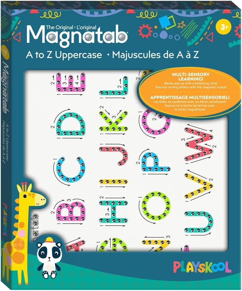 imagePlayskool Magnatab  GlowinTheDark  Learning and Sensory Drawing Tool  for Kids Ages 3 and UpA to Z Uppercase