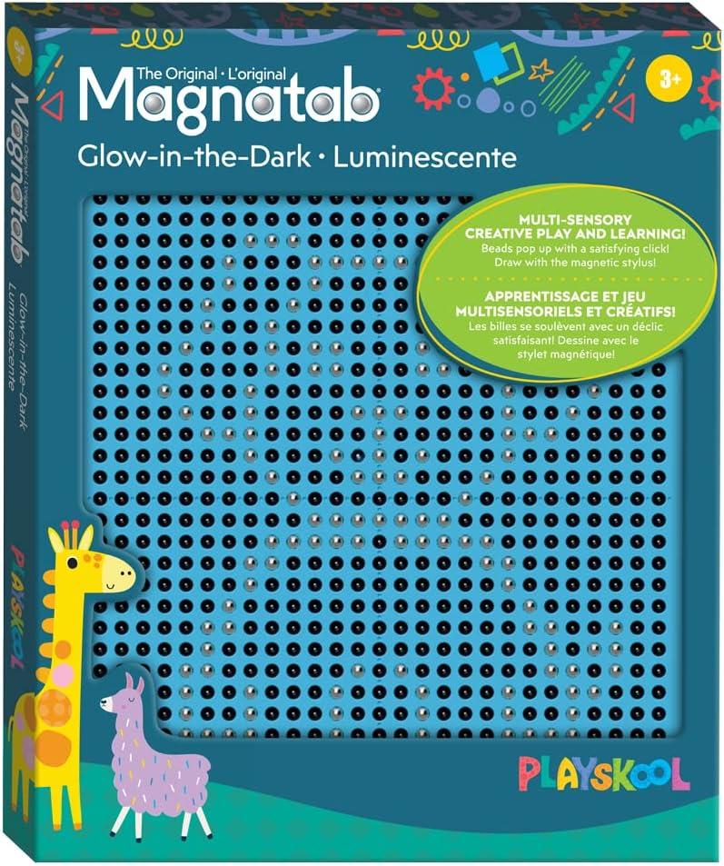 imagePlayskool Magnatab  GlowinTheDark  Learning and Sensory Drawing Tool  for Kids Ages 3 and UpGlow in The Dark