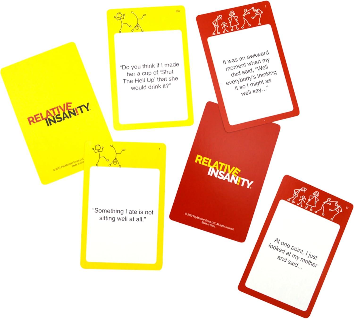 imageRelative Insanity Card Games  Family Games Night Kids Games Laugh Till You Drop Card Games for Adults Travel Games Fun Kid Games Designed by Comedian Jeff Foxworthy MultiPlayer Ages 142nd Gen
