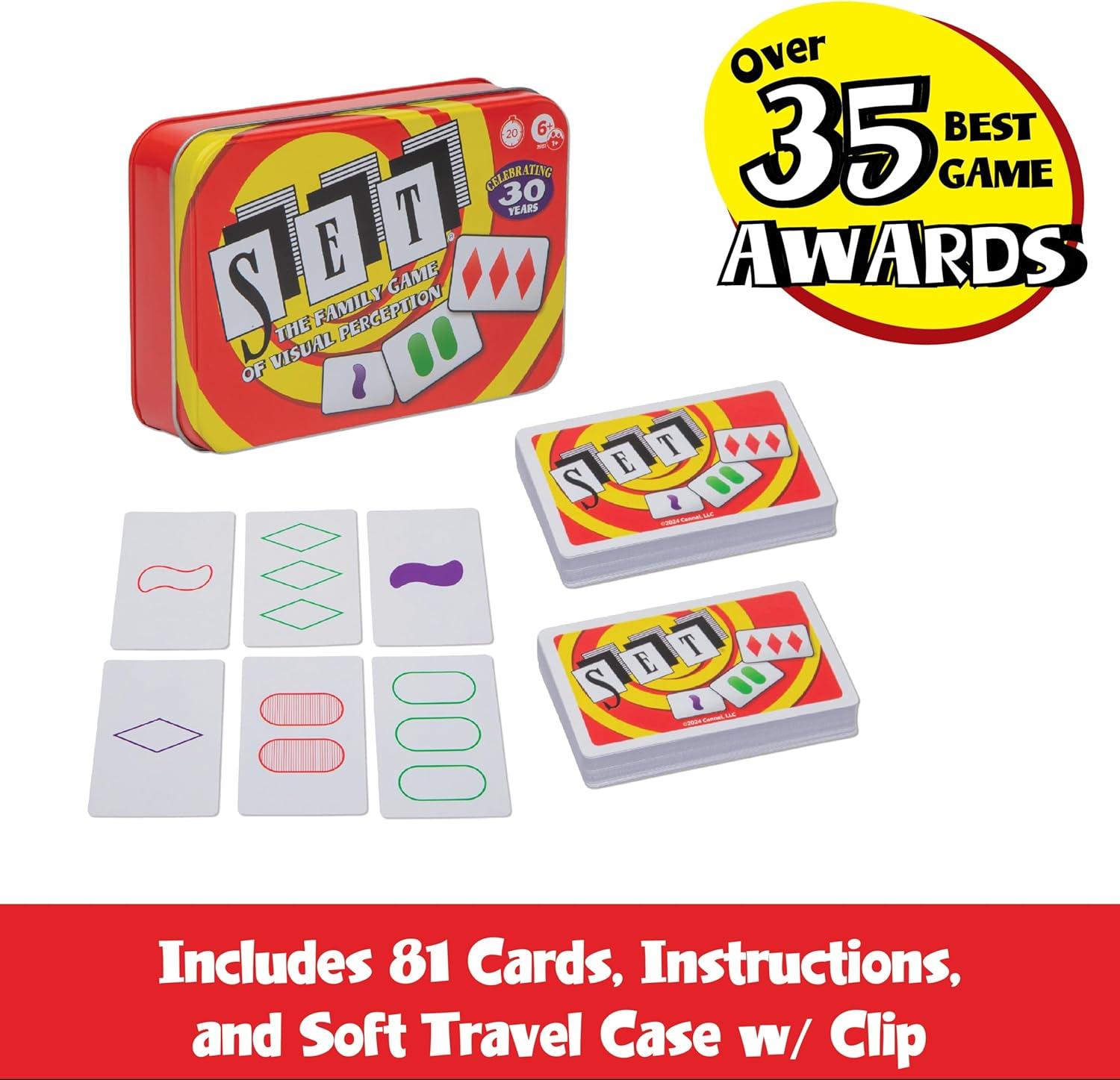 imageSET Card Games for Kids  Collectors Tin Matching Game Learning Games Fun Family Games Game Night Travel Games Memory Game Learning Game MultiPlayer Card Game of Visual Perception Ages 6Set
