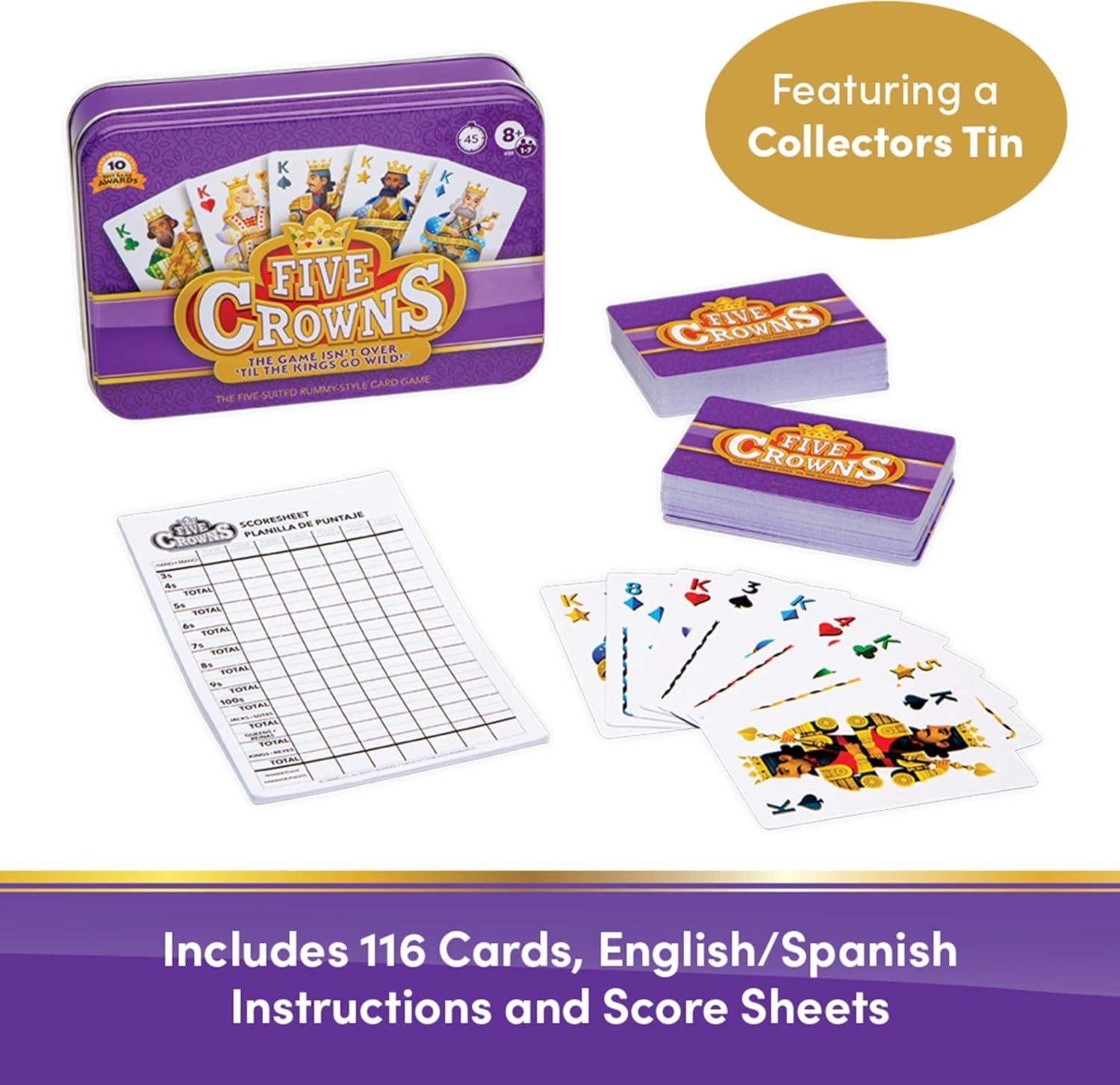 imageSET Card Games for Kids  Collectors Tin Matching Game Learning Games Fun Family Games Game Night Travel Games Memory Game Learning Game MultiPlayer Card Game of Visual Perception Ages 6Five Crowns