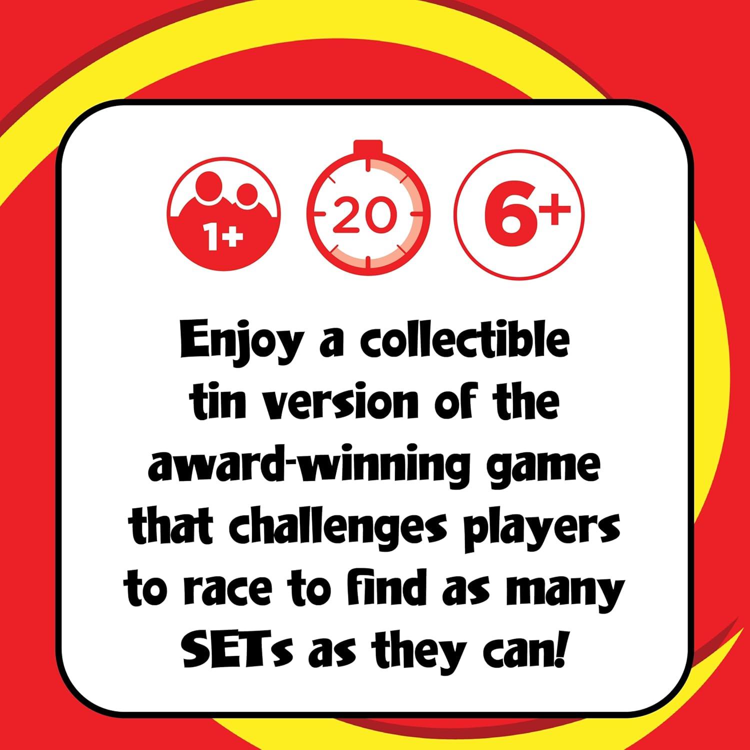 imageSET Card Games for Kids  Collectors Tin Matching Game Learning Games Fun Family Games Game Night Travel Games Memory Game Learning Game MultiPlayer Card Game of Visual Perception Ages 6Set