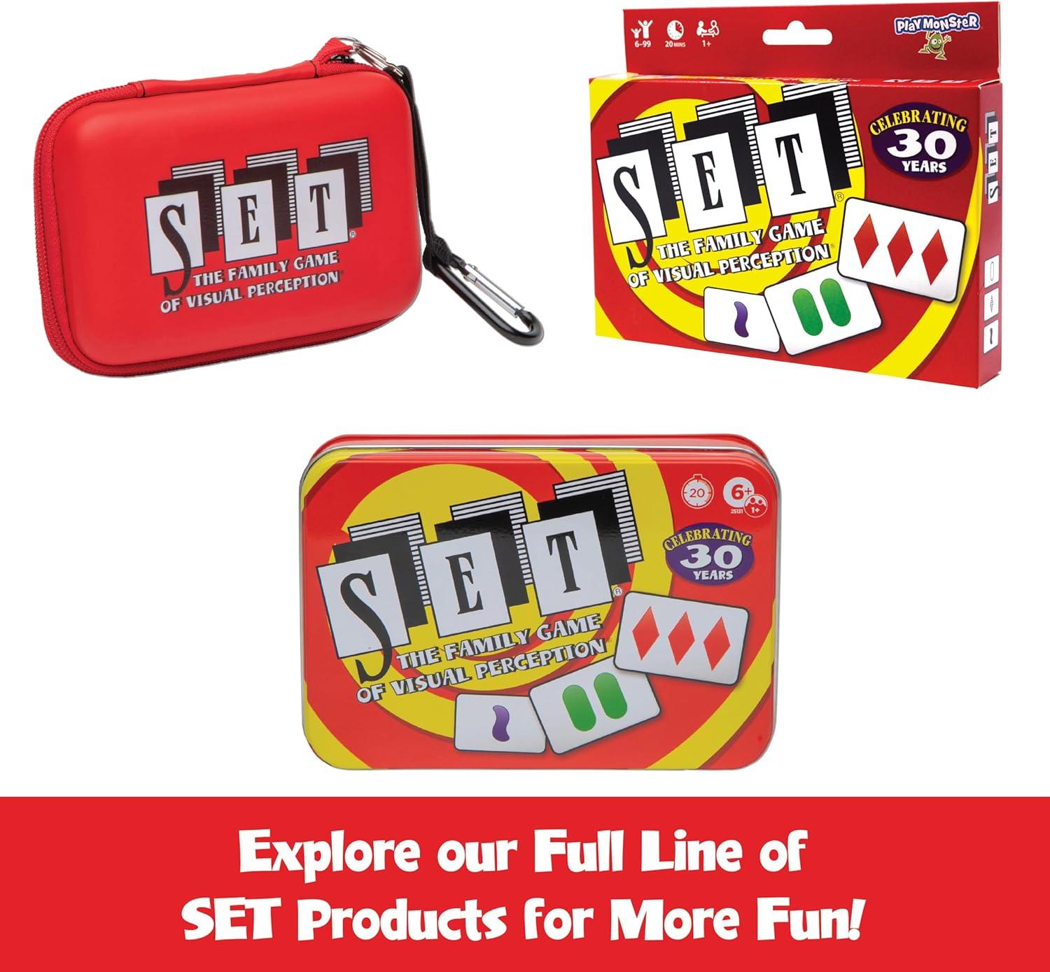 imageSET Enterprises SET  The Family Card Game of Visual Perception  Race to Find The Matches For Ages 881 Cards Rules includedSET