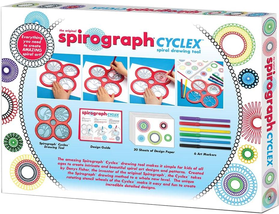 imageSpirograph  Deluxe Set  Spiral Art Drawing Kit  The Classic Way to Make Countless Amazing Designs  For Kids Ages 8Cyclex
