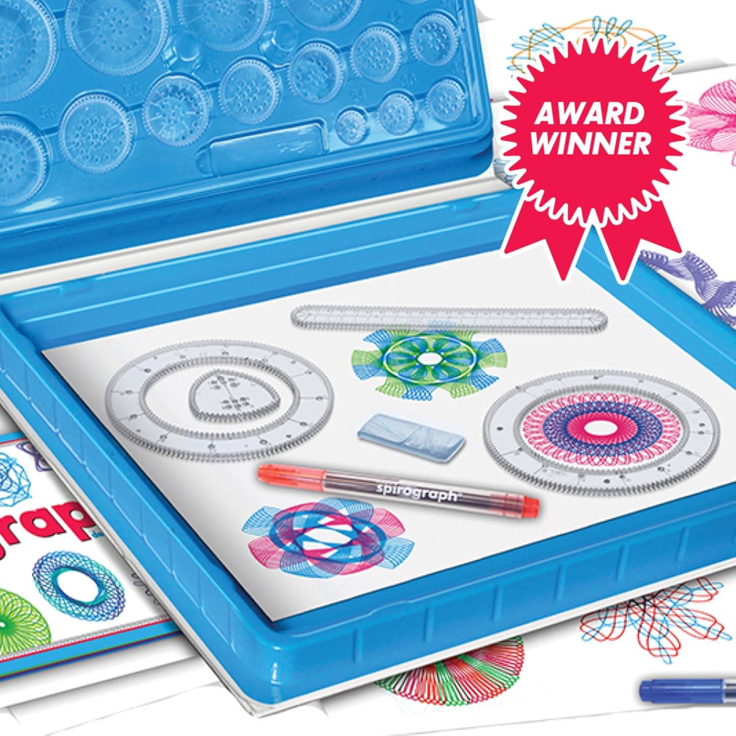 imageSpirograph  Deluxe Set  Spiral Art Drawing Kit  The Classic Way to Make Countless Amazing Designs  For Kids Ages 8Deluxe