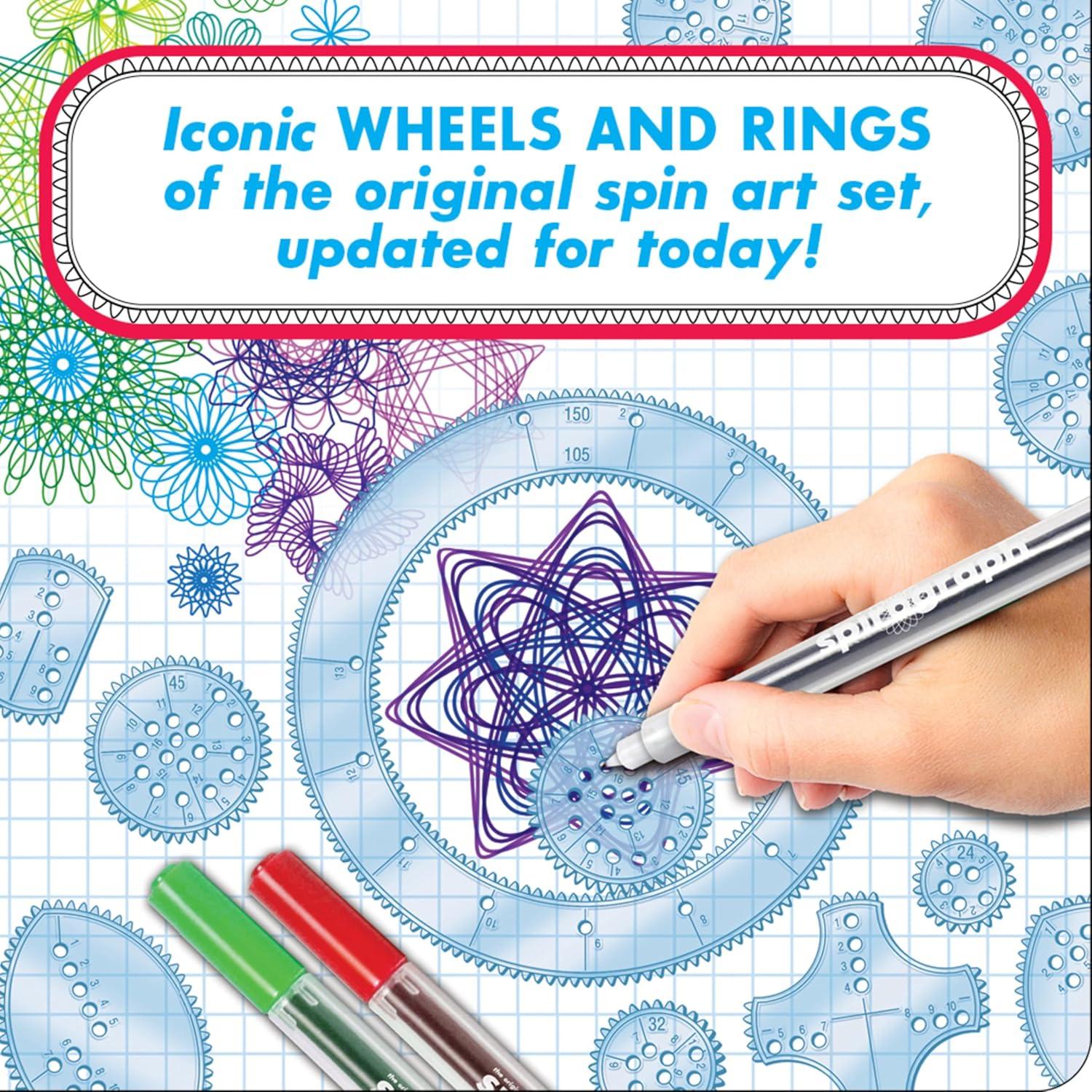 imageSpirograph  Deluxe Set  Spiral Art Drawing Kit  The Classic Way to Make Countless Amazing Designs  For Kids Ages 8Deluxe