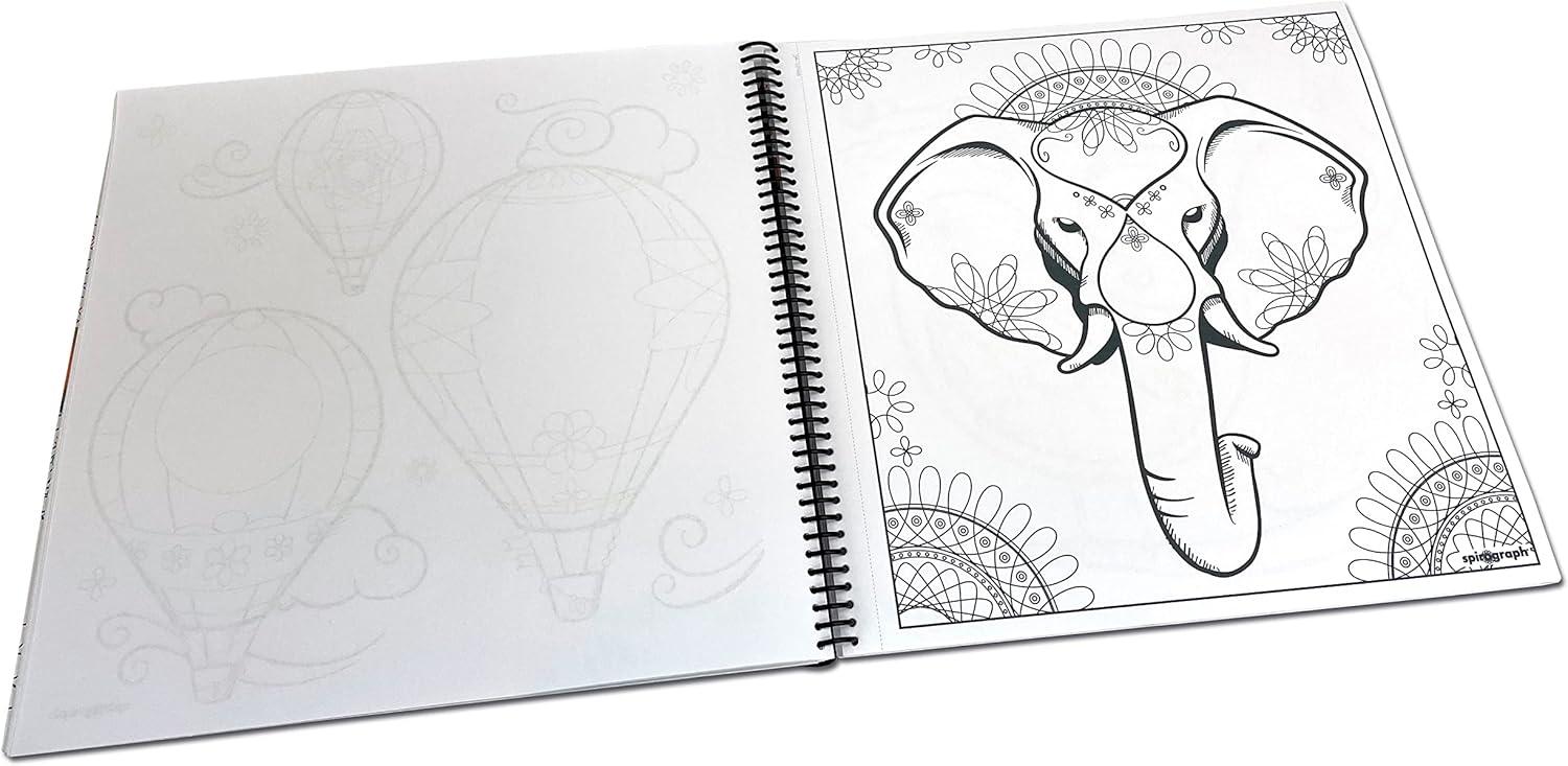 imageSpirograph  Doodle Art Journal  Activity Drawing Kit  with Guided Drawing Templates for Kids 8