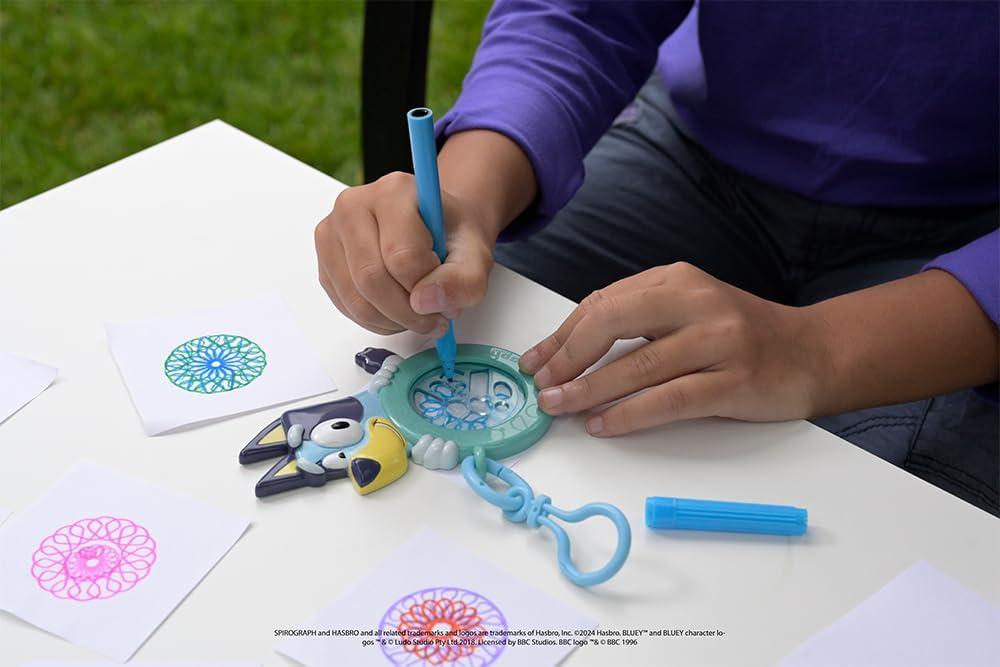 imageSpirograph Cyclex Clip Elsa  Disney  The Easy Way to Make Countless Amazing Designs  Rotating Stencil Wheel  Travel Ages 5Bluey