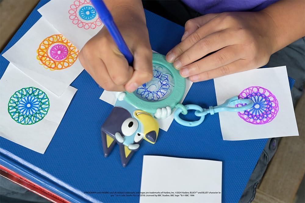 imageSpirograph Cyclex Clip Elsa  Disney  The Easy Way to Make Countless Amazing Designs  Rotating Stencil Wheel  Travel Ages 5Bluey