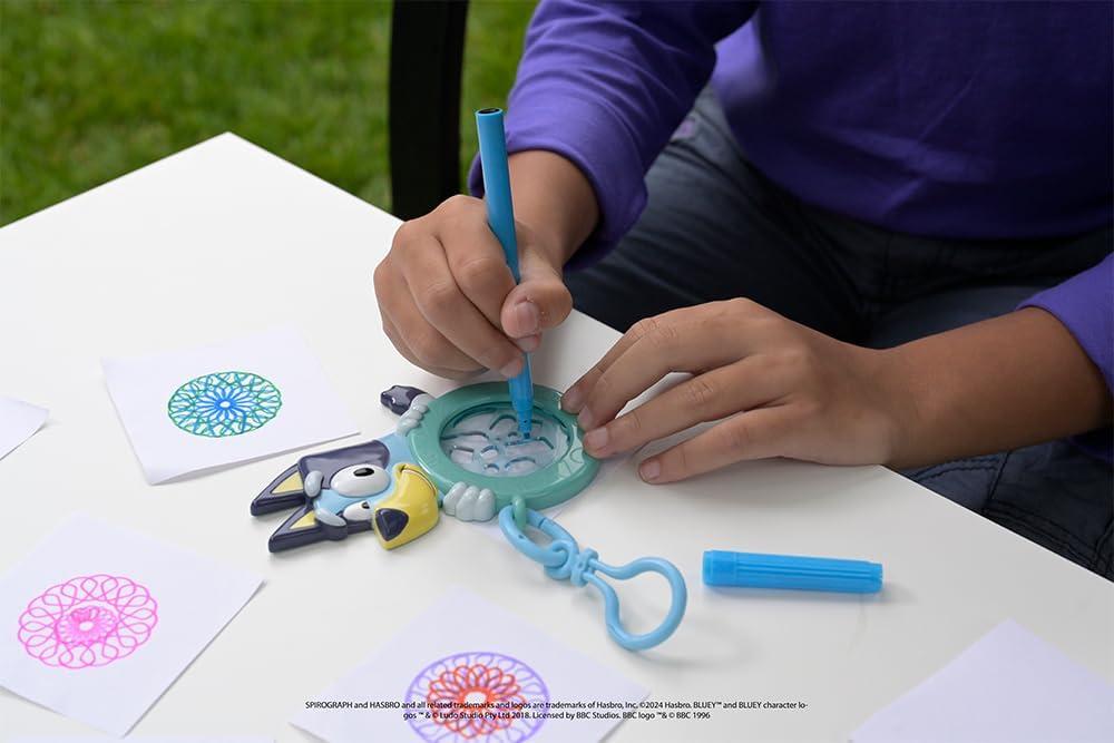 imageSpirograph Cyclex Clip Elsa  Disney  The Easy Way to Make Countless Amazing Designs  Rotating Stencil Wheel  Travel Ages 5Bluey