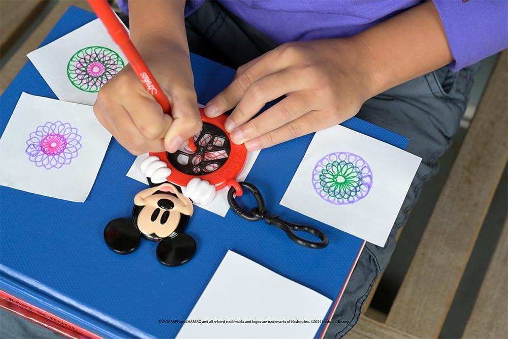 imageSpirograph Cyclex Clip Elsa  Disney  The Easy Way to Make Countless Amazing Designs  Rotating Stencil Wheel  Travel Ages 5Mickey Mouse