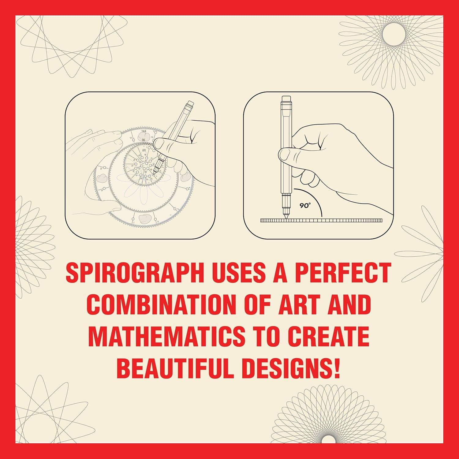 imageSpirograph DieCast Collectors Set  Special Edition Arts and Crafts Kids Toys Art Supplies Craft Supplies Drawing Kit Spiral Art Metal Gear Design Kit Pens Design Sheet Included Ages 8