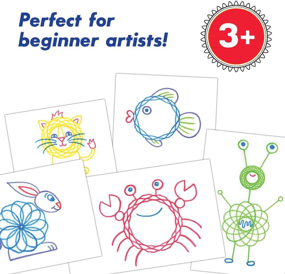 imageSpirograph Electric Machine  Arts and Crafts Kids Toys Art Supplies Craft Supplies Drawing Kit Spiral Art Classic Gear Design Kit Case Pens Design Sheet Included Ages 8Original