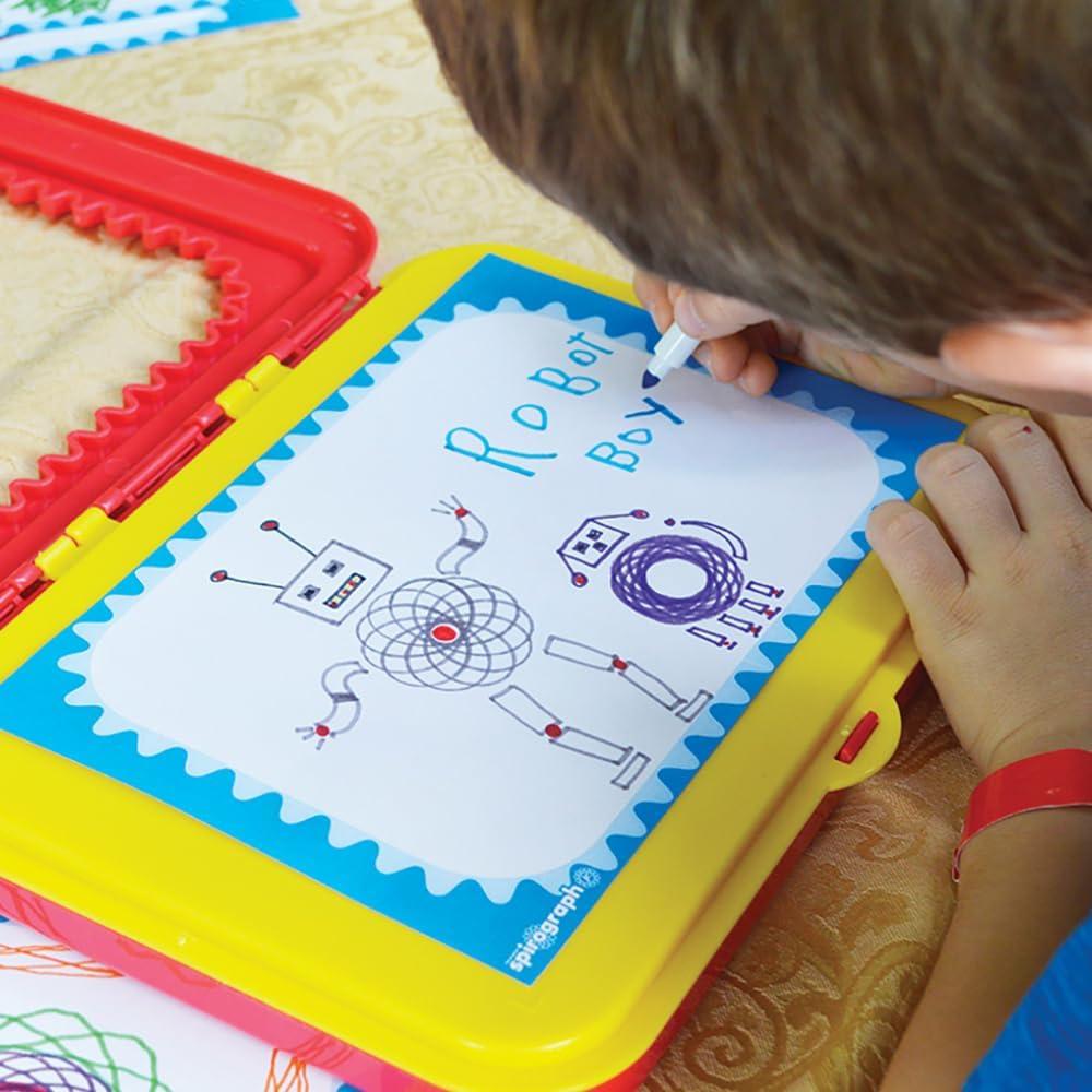 imageSpirograph Electric Machine  Arts and Crafts Kids Toys Art Supplies Craft Supplies Drawing Kit Spiral Art Classic Gear Design Kit Case Pens Design Sheet Included Ages 8Original