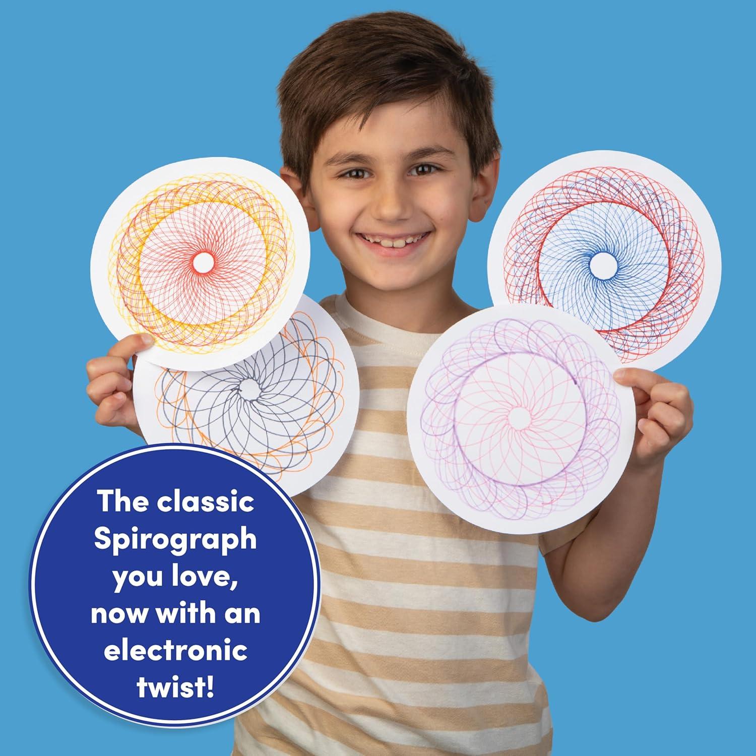 imageSpirograph Electric Machine  Arts and Crafts Kids Toys Art Supplies Craft Supplies Drawing Kit Spiral Art Classic Gear Design Kit Case Pens Design Sheet Included Ages 8Electric Machine