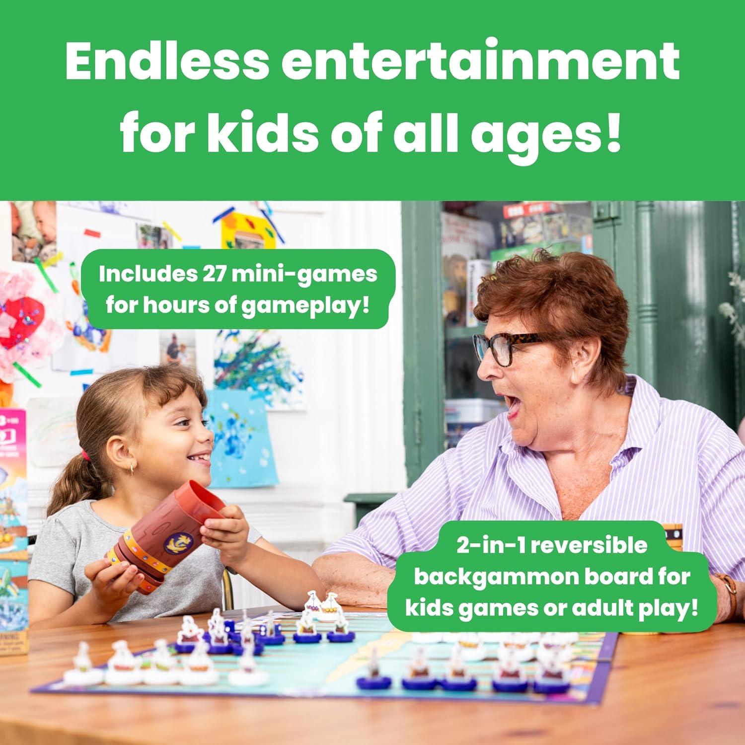 imageStory Time Chess  Chess Sets for Kids Kids Chess Set Chess Game Toddlers Learning Games for Kids Chess Sets for Boys ampamp GirlsBackgammon