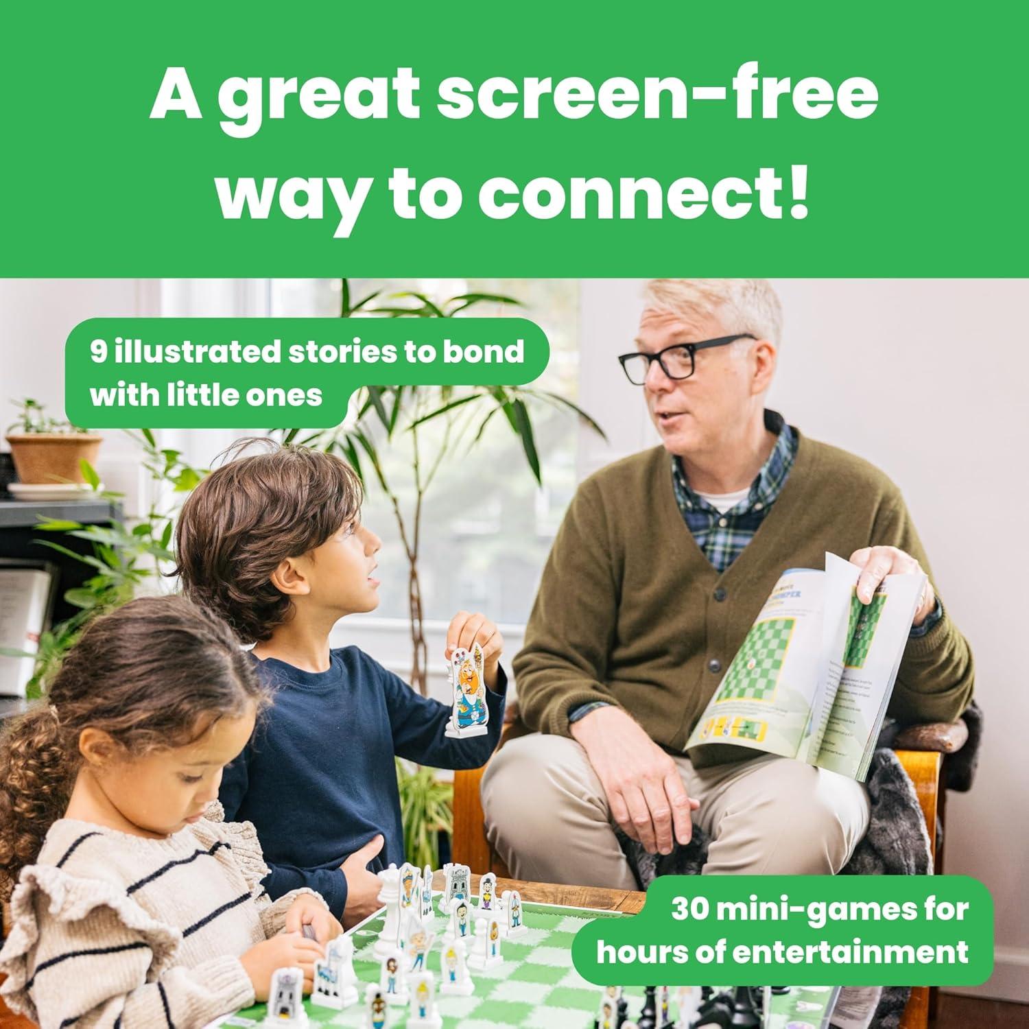imageStory Time Chess  Chess Sets for Kids Kids Chess Set Chess Game Toddlers Learning Games for Kids Chess Sets for Boys ampamp GirlsStory Time Chess