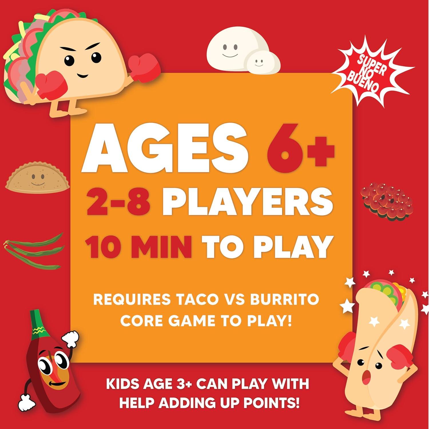 imageTaco vs Burrito Tokyo Expansion Pack  Fun Family Game for Kids ampamp Adults Ideal for Family Game Nights Board ampamp Card Game Perfect Idea Requires Core GameFoodie Expansion
