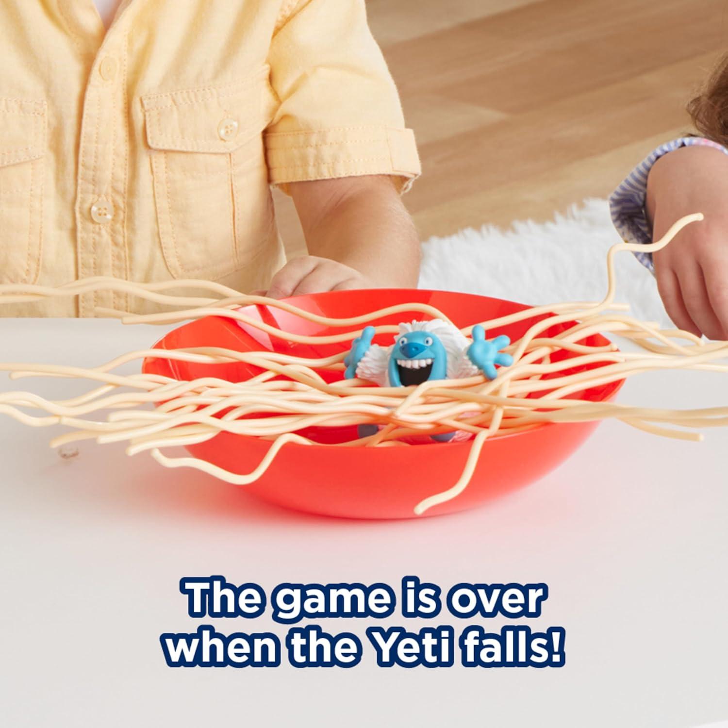 imageYeti in My Spaghetti Board Game  Kids Games Family Game MultiPlayer Board Games for Family Night Preschool Toys HandEyeCoordination Game Dont Drop Yeti Ages 4