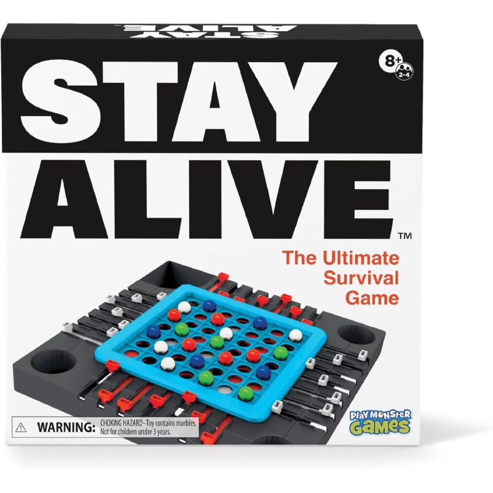 imagePlayMonster Dont Flush The Fish Game  HandEye Coordination Strategy Board Games for Family Game Night for Kids and Adults Easy Assembly Multiplayer Ages 4Stay Alive