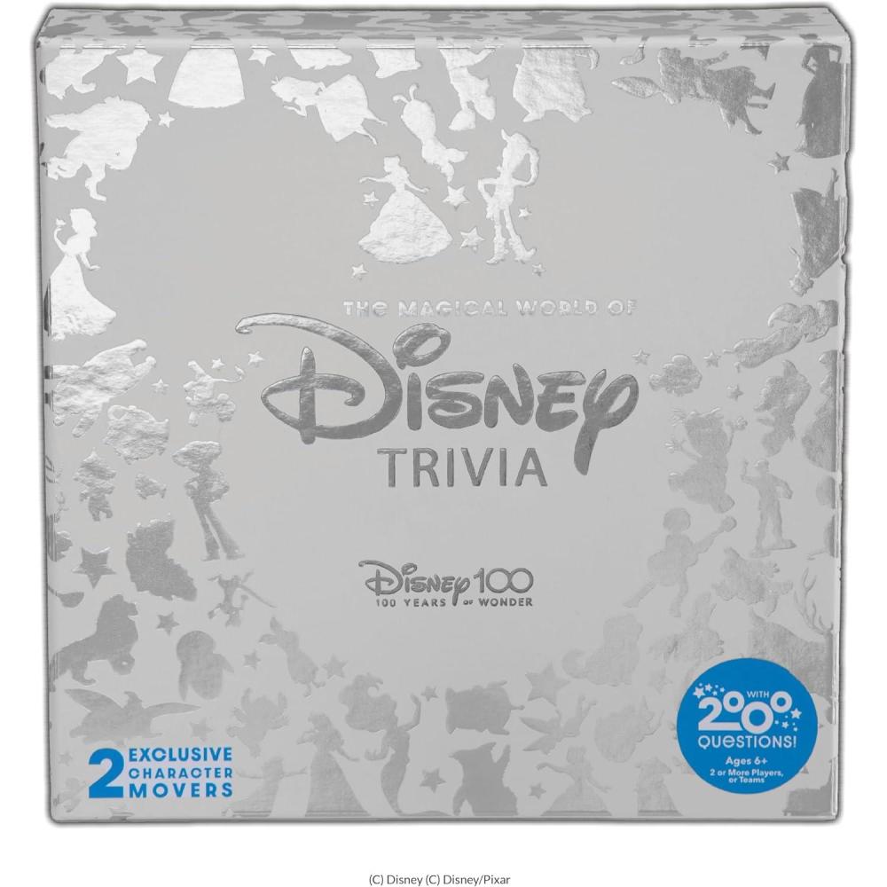 imagePlayMonster The Magical World of Disney Trivia Games  Board Games for Family Night Family Games MultiPlayer Board Game Family Board Game Travel Games Disney Game Ages 6Platinum