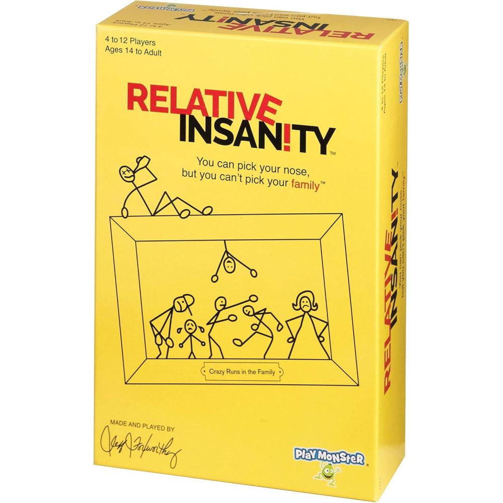 imageRelative Insanity Card Games  Family Games Night Kids Games Laugh Till You Drop Card Games for Adults Travel Games Fun Kid Games Designed by Comedian Jeff Foxworthy MultiPlayer Ages 14Original