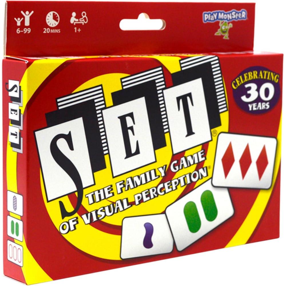 imageSET Enterprises SET  The Family Card Game of Visual Perception  Race to Find The Matches For Ages 881 Cards Rules includedSET