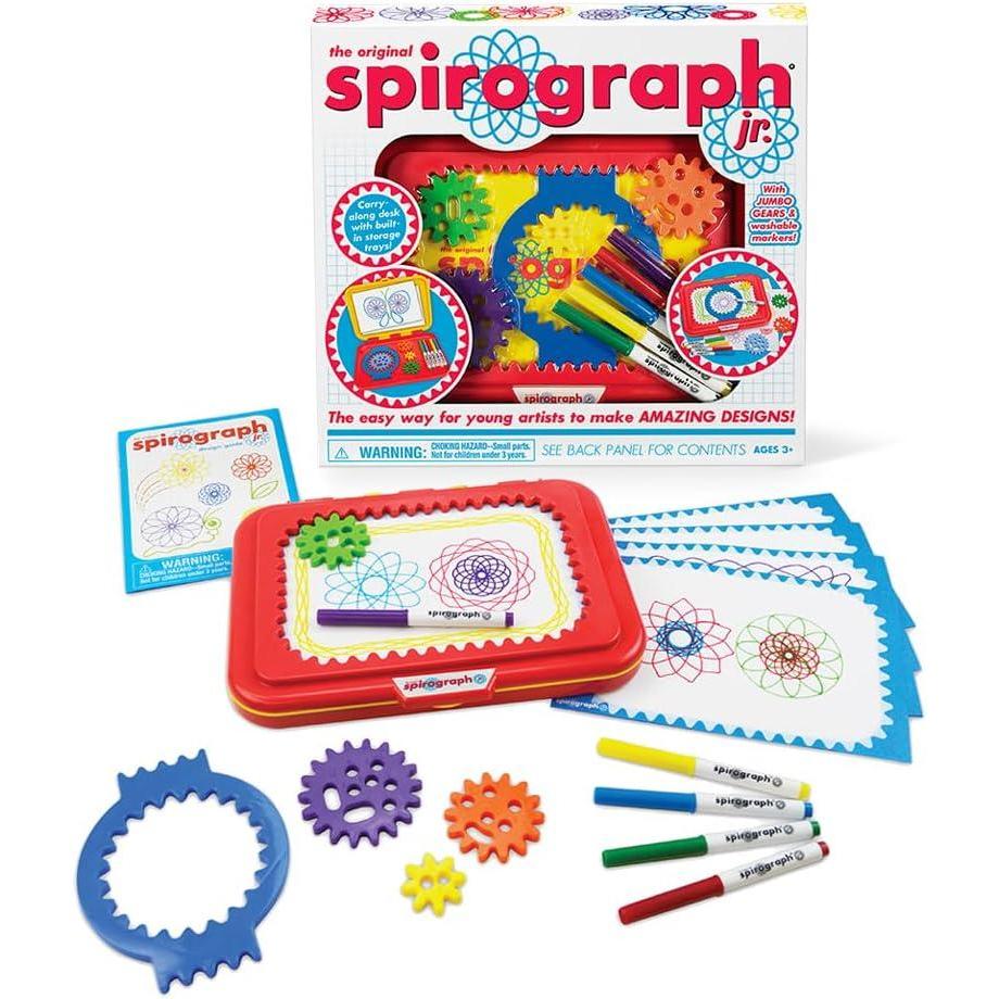 imageSpirograph Electric Machine  Arts and Crafts Kids Toys Art Supplies Craft Supplies Drawing Kit Spiral Art Classic Gear Design Kit Case Pens Design Sheet Included Ages 8Original