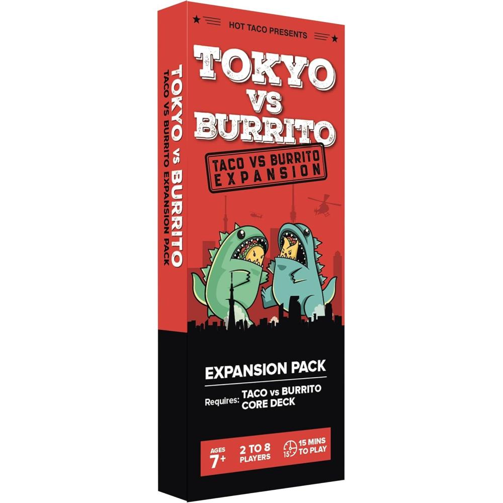 imageTaco vs Burrito Tokyo Expansion Pack  Fun Family Game for Kids ampamp Adults Ideal for Family Game Nights Board ampamp Card Game Perfect Idea Requires Core GameTokyo vs Burrito Expansion