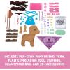 imageCrafttastic  Make a Fox Friend Craft Kit  Learn to Make 1 EasytoSew Stuffie with Clothes ampamp AccessoriesPony