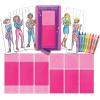 imageFashion Plates Classic  Girls Fashion MixandMatch Drawing Kit Arts and Crafts Coloring Art Supplies Craft Supplies Stencils Crayons Included Create Your Own Fashion Designs Ages 6Superstar