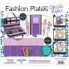 imageFashion Plates Classic  Girls Fashion MixandMatch Drawing Kit Arts and Crafts Coloring Art Supplies Craft Supplies Stencils Crayons Included Create Your Own Fashion Designs Ages 6Deluxe Kit
