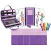 imageFashion Plates Classic  Girls Fashion MixandMatch Drawing Kit Arts and Crafts Coloring Art Supplies Craft Supplies Stencils Crayons Included Create Your Own Fashion Designs Ages 6Deluxe Kit