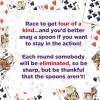 imageGiant Spoons Card Games for Kids  Spoons Game Deck of Cards Fun Family Games for Kids and Adults Playing Cards Game Night Travel Games 36 MultiPlayer Card Game Games for Adults Ages 7Spoons in Case