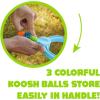 imageKoosh Slingshot  Kids Games Outdoor Games for Adults and Family Beach Toys Fidget Toys for Kids 3 Mini Balls Included Easy Storage Handle Just Load Pull and Launch ScreenFree Ages 6Slingshot