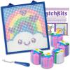 imageLatchKits Latch Hook Kits for Kids  Kids Crafts Arts and Crafts Yarn Art Wall Hanging ampamp MiniRugs Craft Supplies PreCut Yarn Easy Pattern Hook Included Arts ampamp Craft Ages 6 UnicornRainbow