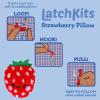 imageLatchkits Strawberry Pillow  Latch Hook Kits for Kids Arts and Crafts Yarn Art Kids Crafts Toys for Girls Birthday Gift for Girls Easy to Follow Pattern Hook Included Craft Kits Ages 6Strawberry Pillow