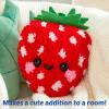 imageLatchkits Strawberry Pillow  Latch Hook Kits for Kids Arts and Crafts Yarn Art Kids Crafts Toys for Girls Birthday Gift for Girls Easy to Follow Pattern Hook Included Craft Kits Ages 6Strawberry Pillow