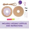 imageLatchkits Strawberry Pillow  Latch Hook Kits for Kids Arts and Crafts Yarn Art Kids Crafts Toys for Girls Birthday Gift for Girls Easy to Follow Pattern Hook Included Craft Kits Ages 6Mini Donut