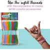imageLoopdedoo Colorspin Electric Friendship Bracelet Maker Kit  Make Bracelets in Minutes for Birthdays and Friendship Gifts  Make 15 Bracelets Design Markers Included Ages 6Refill