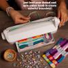 imageLoopdedoo Colorspin Electric Friendship Bracelet Maker Kit  Make Bracelets in Minutes for Birthdays and Friendship Gifts  Make 15 Bracelets Design Markers Included Ages 6Deluxe