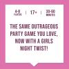 imageNever Have I Ever  The Ultimate Party Game for Bachelorette Parties Ladies Nights Girlfriends Game Nights and Social Gatherings  Paddles Included  Intended for Mature Adult Women Ages 17For Adult Women