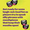 imagePlayMonster Swallow Your Words Card Games  Board Game for Family Game Night Sip It Say It Dont Spray It Multiplayer Game Guess The Phrase Before The Timer Runs Out Ages 8Mouth Off